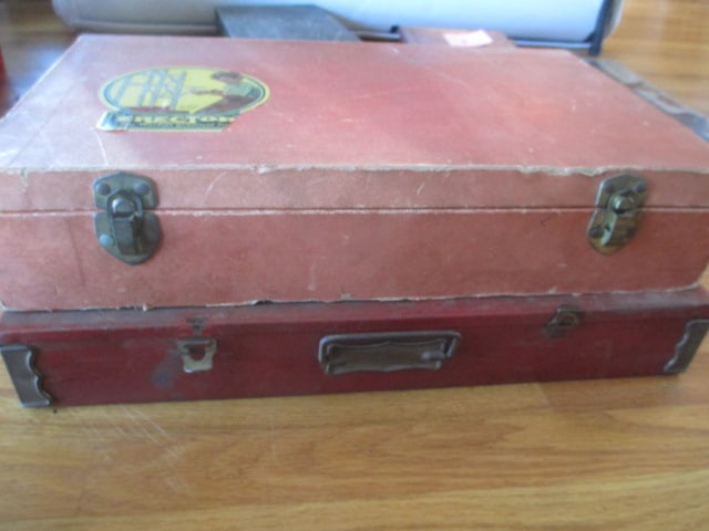 Two No. 8 1/2 All- Electric Erector Sets from 1950's in Metal Cases: See pictures and preview for completeness and condition 