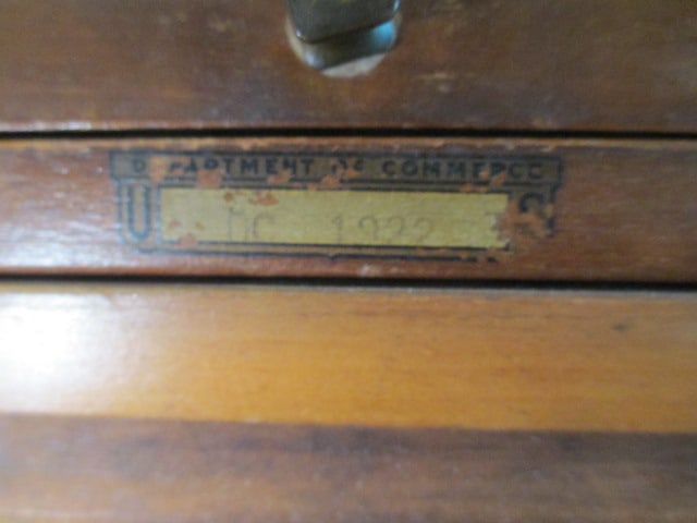 Old Globe-Wernicke US Government Issue Mahogany 4 Stack Barrister Cabinet - 11