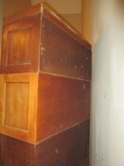 Old Globe-Wernicke US Government Issue Mahogany 4 Stack Barrister Cabinet - 17