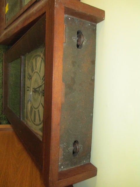 Antique Lawyer Byington Weight Driven Mantel/Wall Clock - 3