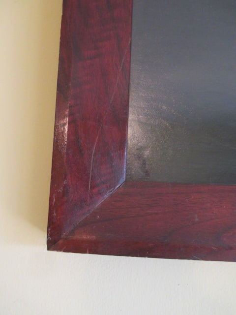 Vintage Oak Ogee Profile Framed Roaring Tiger Print - 3