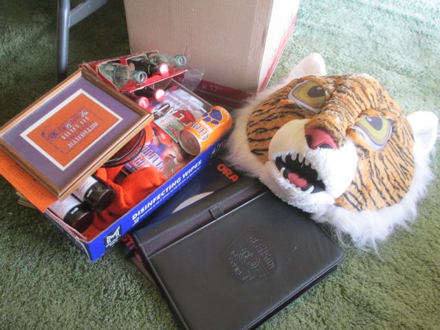 Clemson University Memorabilia-Plush Tiger Head Mask, Commemorative Championship (1 of 16)