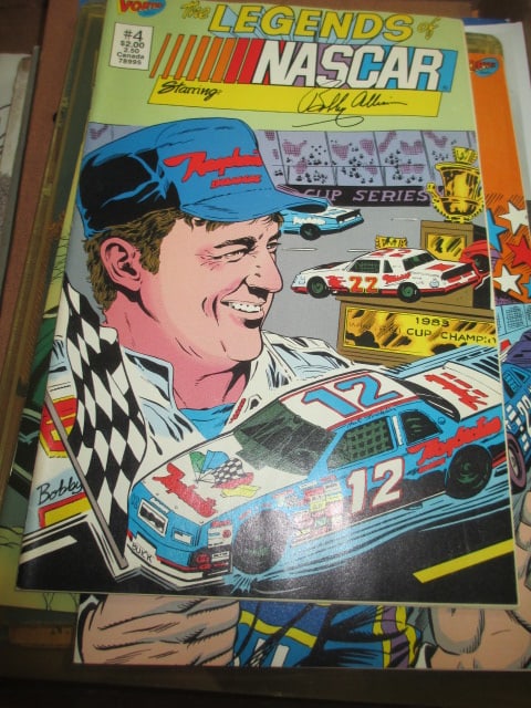 1990's "NASCAR Adventures" Driver Comic Books and Autographed Scrapbook/Souvenir - 2