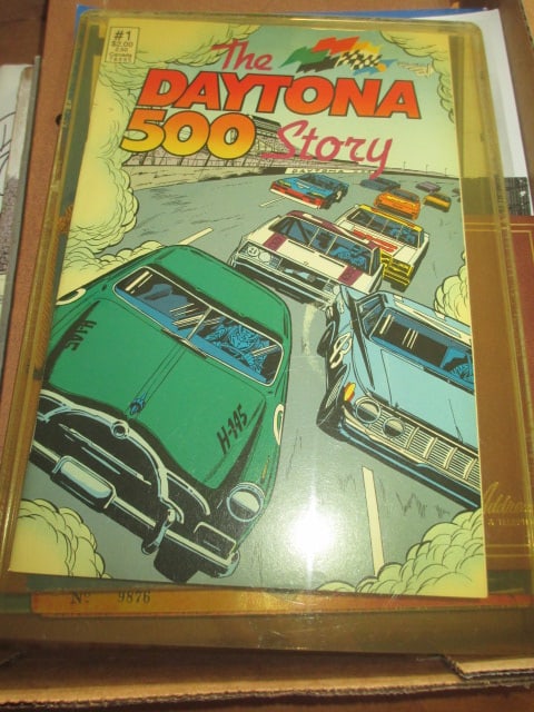 1990's "NASCAR Adventures" Driver Comic Books and Autographed Scrapbook/Souvenir - 3