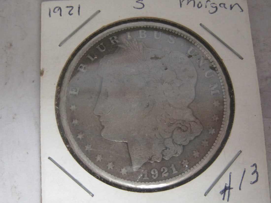 1921-S Morgan Silver Dollar: .