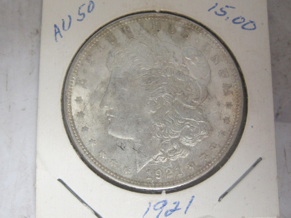 1921 Morgan Silver Dollar: . 