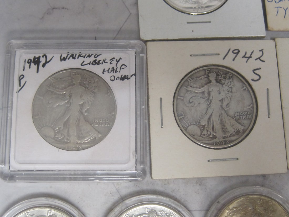 Lot of 10 Walking Liberty Half Dollars - 3