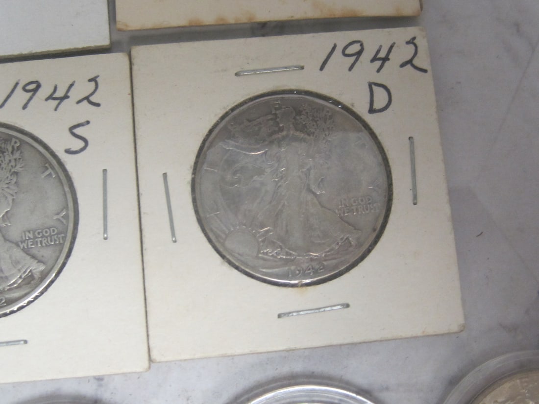 Lot of 10 Walking Liberty Half Dollars - 4