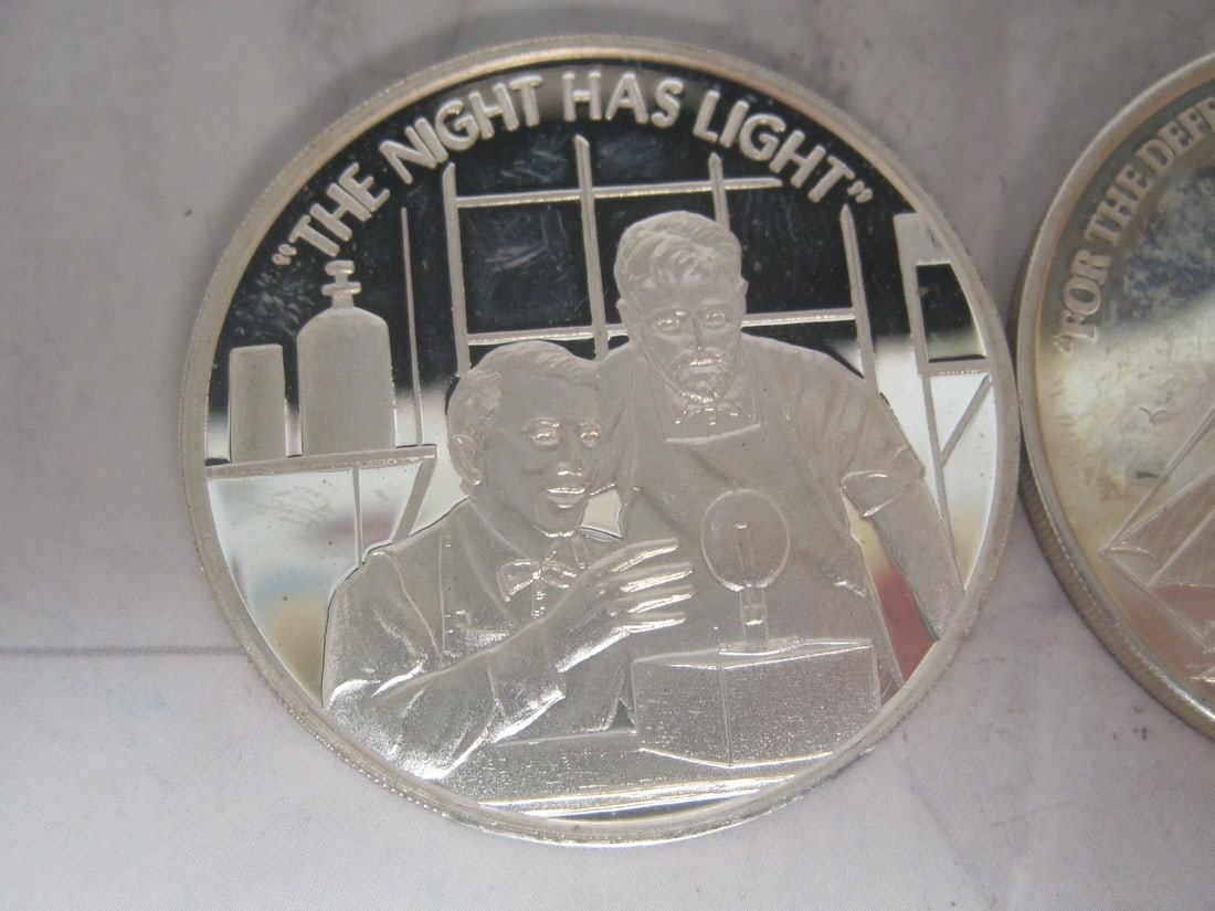 Lot of 2 92.5% Silver One Troy Oz. Rounds - 2