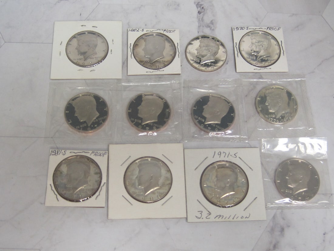 Lot of 12 "S" Proof Kennedy Half Dollars (1 of 5)