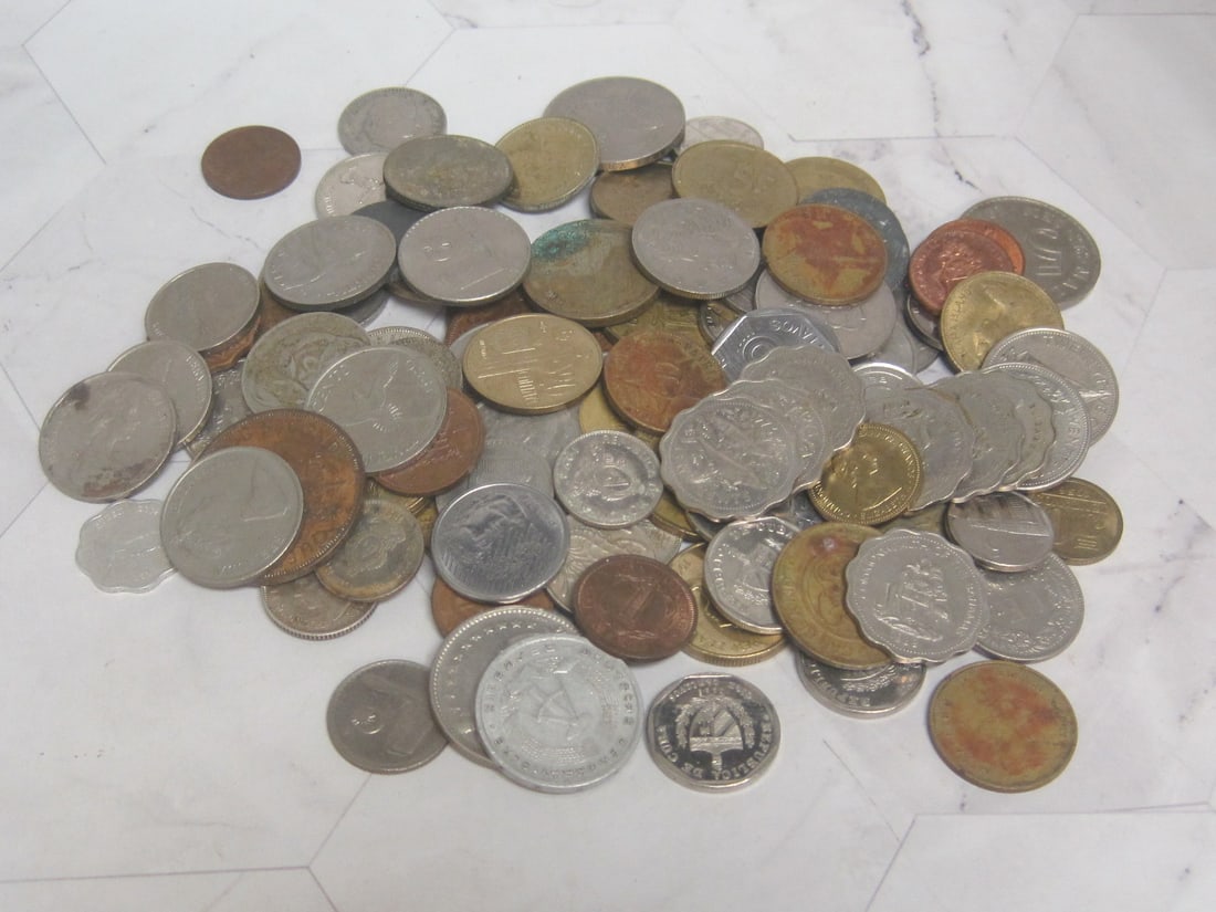 Huge Lot of Foreign Coins: Some may be silver
