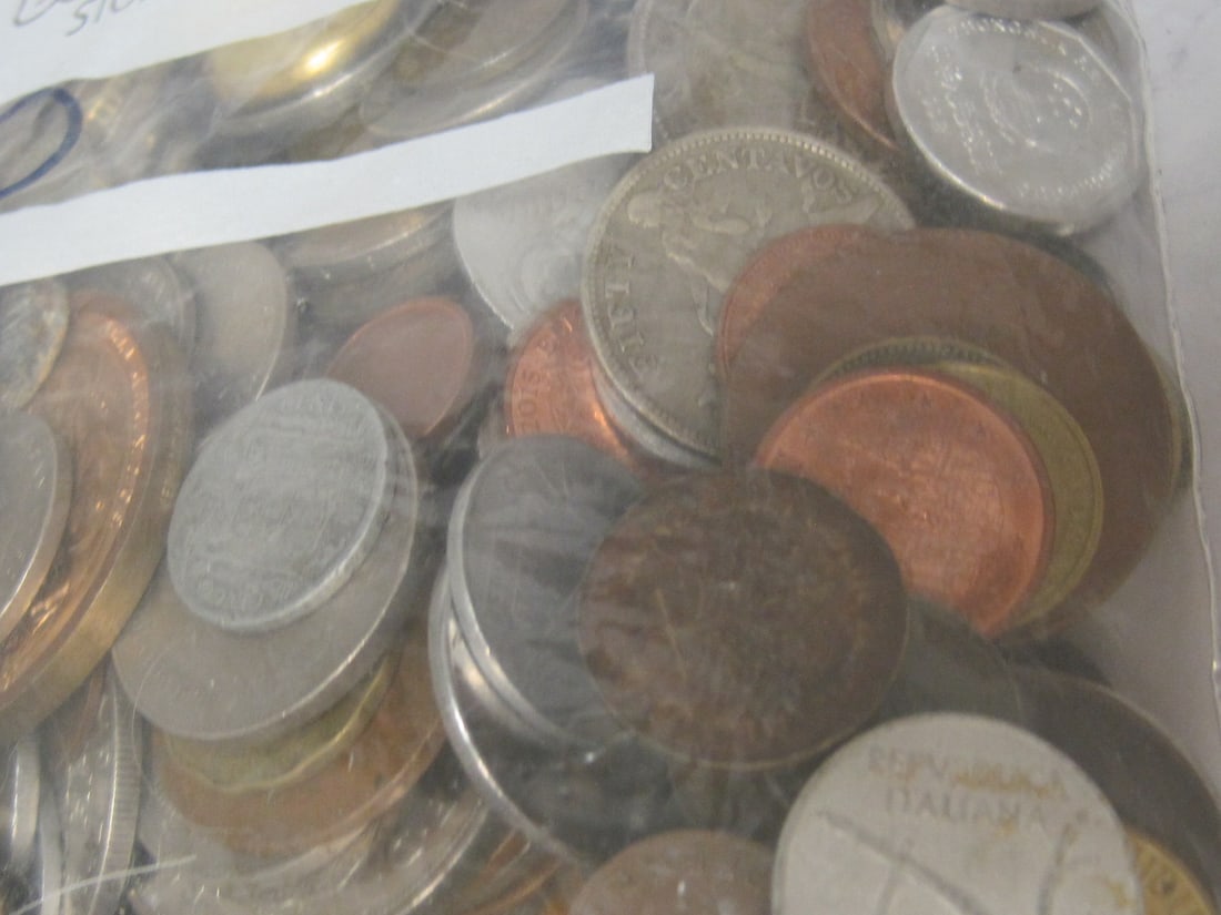 Unsearched Bag of Foreign Coins - 5