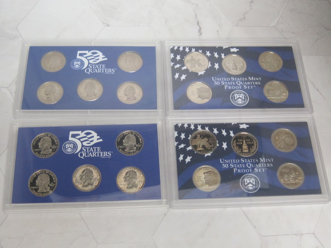 Lot of 4 50 State Quarters Proof Sets (1 of 3)