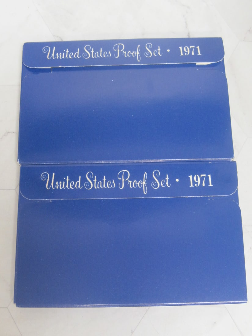 Lot of 2 1971 US Proof Sets: . 