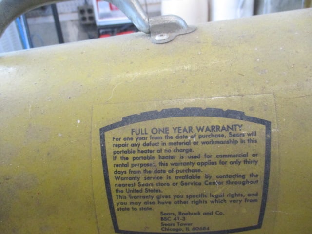 Sears Portable Heater - 4