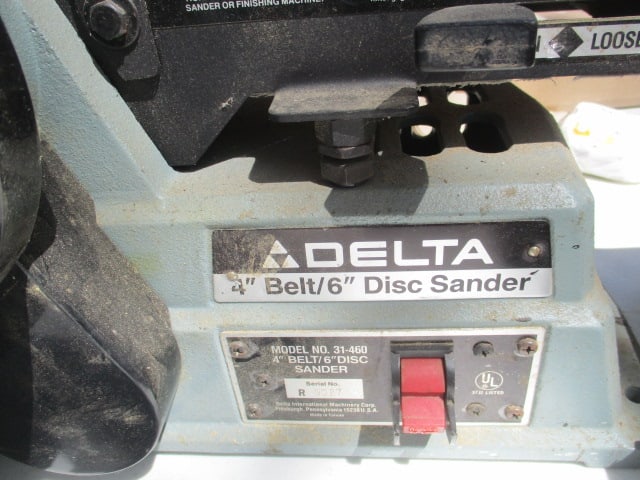 Delta 1/3 HP 4" Belt Sander with 6" Disc Sander - 3