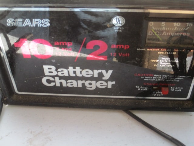 Sears 10/2 Amp Charger: . 