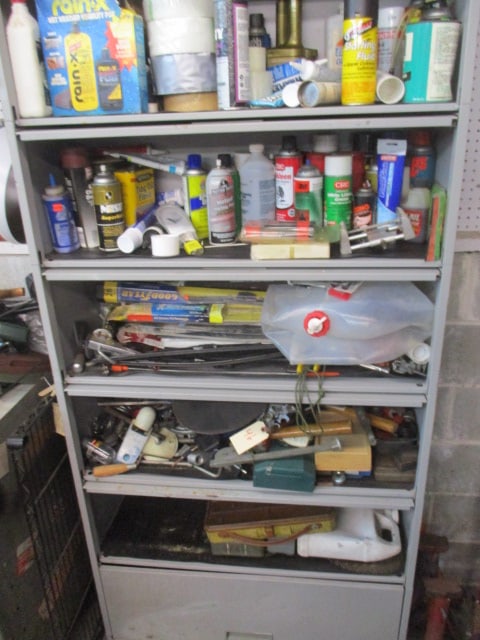 Metal Cabinet with Fold Down Doors - 2