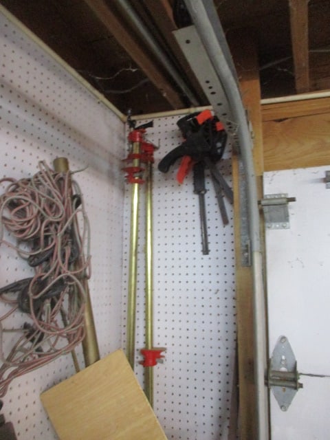 Corner Lot of Metal Racks, Clamps, Metal Flashing - 5