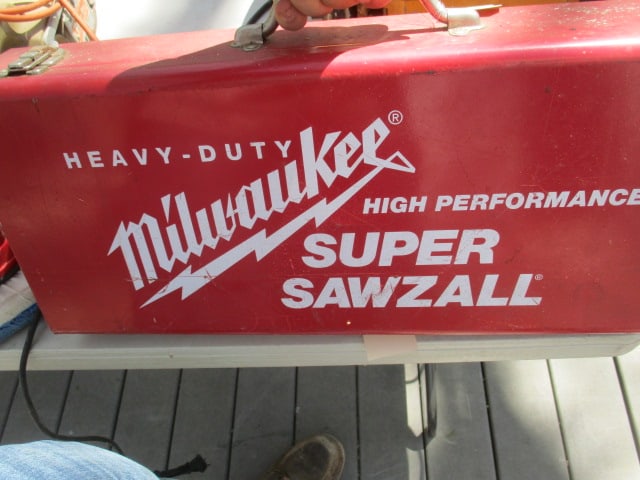Milwaukee Super Sawzall with Kobalt Blades: . 