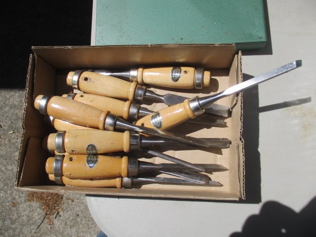 Set of Wooden Handle Chisels - 2