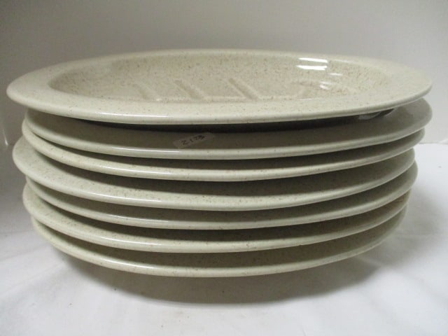 Red Wing Pottery Meat/Fish Platters (Lot of 7): 12 1/2 x 9 