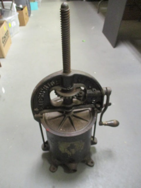 Enterprise Mfg. Co. Cast Iron Sausage Stuffer: 15 x 28 