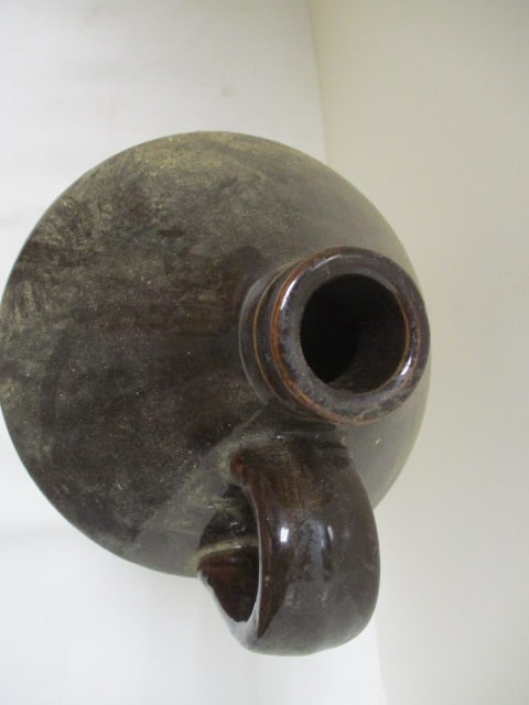 Two Tone Stoneware Vintage Whiskey Jug - 2