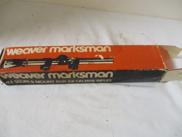 Olin Winchester Weaver Marksmen 4X Scope for 22 Caliber (1 of 5)