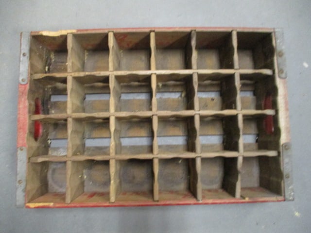 Royal Crown Cola Wood Bottle Crate w/Metal Banding - 2