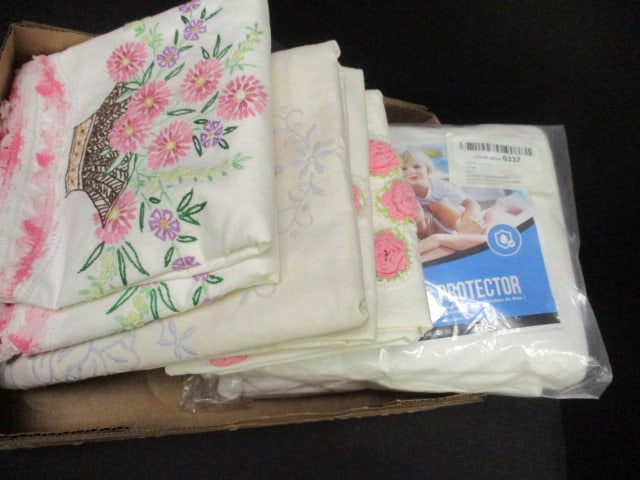 Embroidered Pillowcases (4 Sets), Twin Terry Top Mattress (1 of 8)