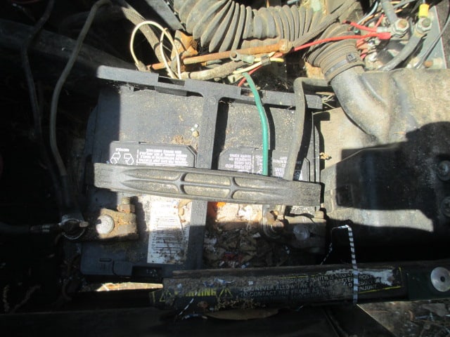 E-Z-Go Gas Power Golf Cart with Diamond Plate Bed for Parts - 12