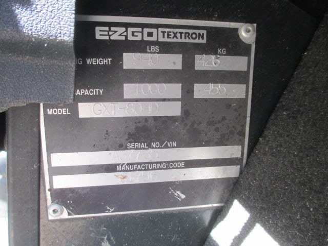 E-Z-Go Gas Power Golf Cart with Diamond Plate Bed for Parts - 13