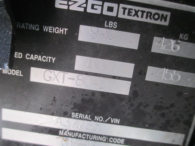 E-Z-Go Gas Power Golf Cart with Diamond Plate Bed for Parts - 15