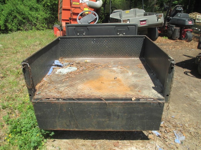 E-Z-Go Gas Power Golf Cart with Diamond Plate Bed for Parts - 4