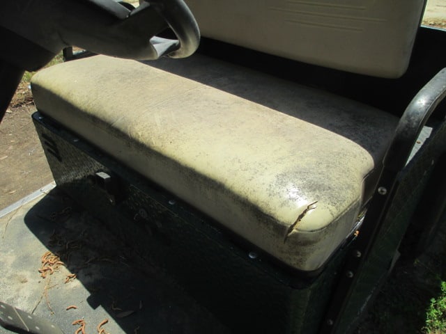 E-Z-Go Gas Power Golf Cart with Diamond Plate Bed for Parts - 7