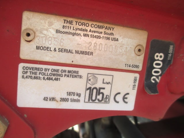 Toro GroundsMaster 4500D 4 Wheel Drive Diesel Sidewinder Mower - 9