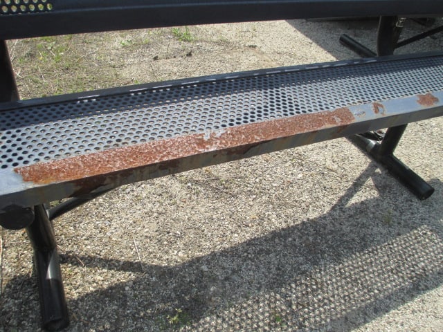 Webcoat "Furman" and "Paladins" Custom Iron Outdoor Benches - 10