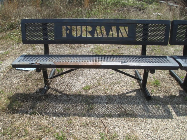 Webcoat "Furman" and "Paladins" Custom Iron Outdoor Benches - 2
