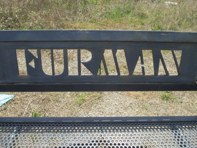 Webcoat "Furman" and "Paladins" Custom Iron Outdoor Benches - 3