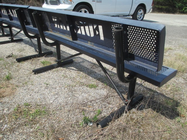 Webcoat "Furman" and "Paladins" Custom Iron Outdoor Benches - 5