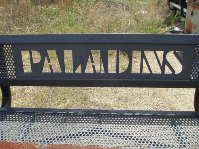 Webcoat "Furman" and "Paladins" Custom Iron Outdoor Benches - 6