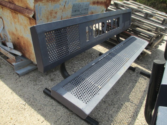 Webcoat "Furman" and "Paladins" Custom Iron Outdoor Benches - 4