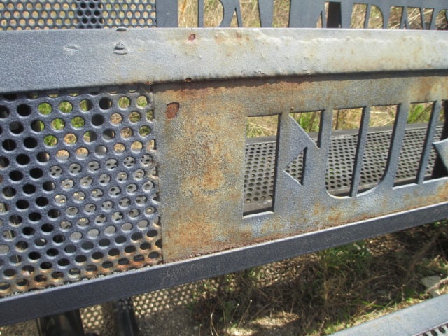 Webcoat "Furman" and "Paladins" Custom Iron Outdoor Benches - 5