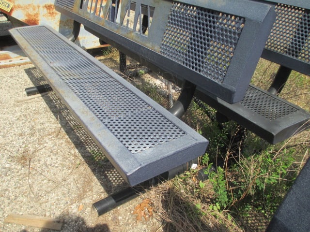 Webcoat "Furman" and "Paladins" Custom Iron Outdoor Benches - 7