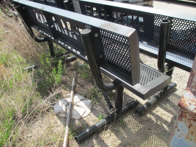 Webcoat "Furman" and "Paladins" Custom Iron Outdoor Benches - 9
