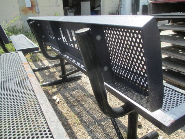 Webcoat "Furman" and "Paladins" Custom Iron Outdoor Benches - 11