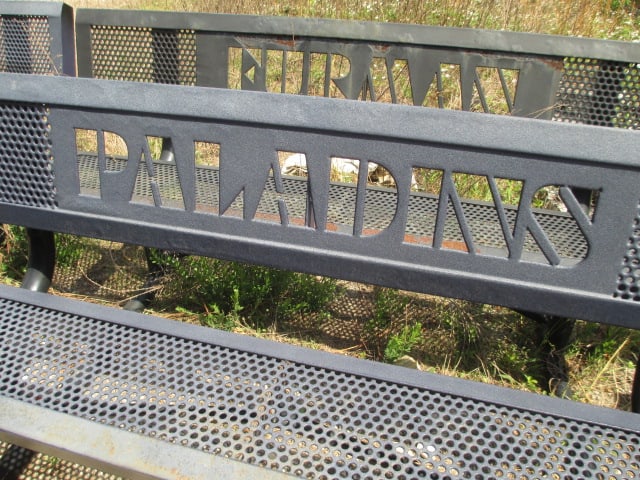 Webcoat "Furman" and "Paladins" Custom Iron Outdoor Benches - 2