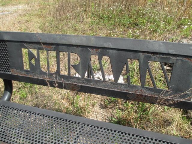 Webcoat "Furman" and "Paladins" Custom Iron Outdoor Benches - 3