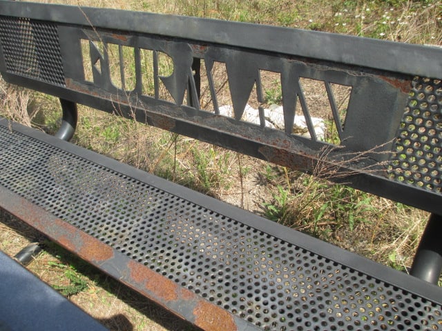 Webcoat "Furman" and "Paladins" Custom Iron Outdoor Benches - 6